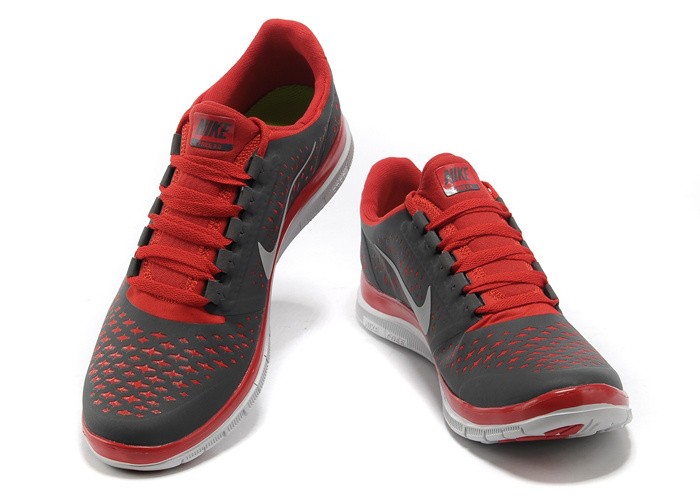 Nike Free 3.0 V4 Mens Shoes Grey Red White